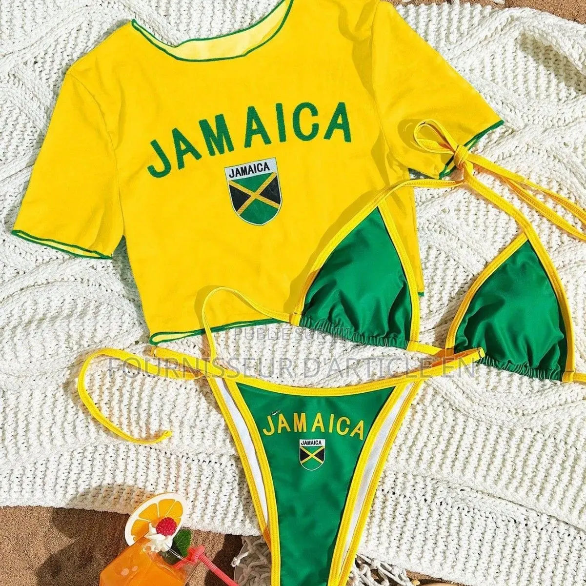 Ensemble Bikini Trois Pièces Sexy.