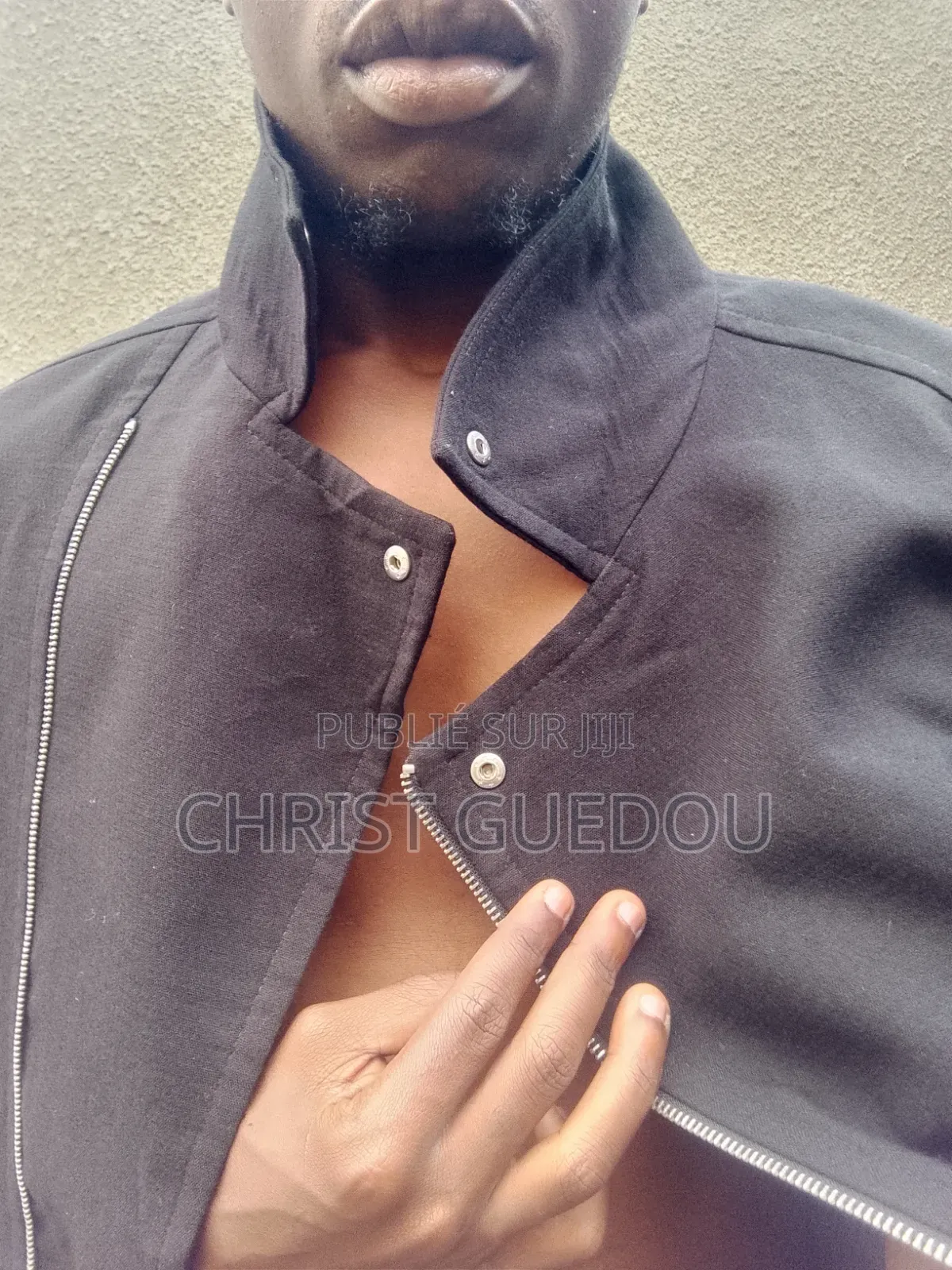 Article : Veste Courte Asymétrique (Style Motard/Urbain) Marque : .