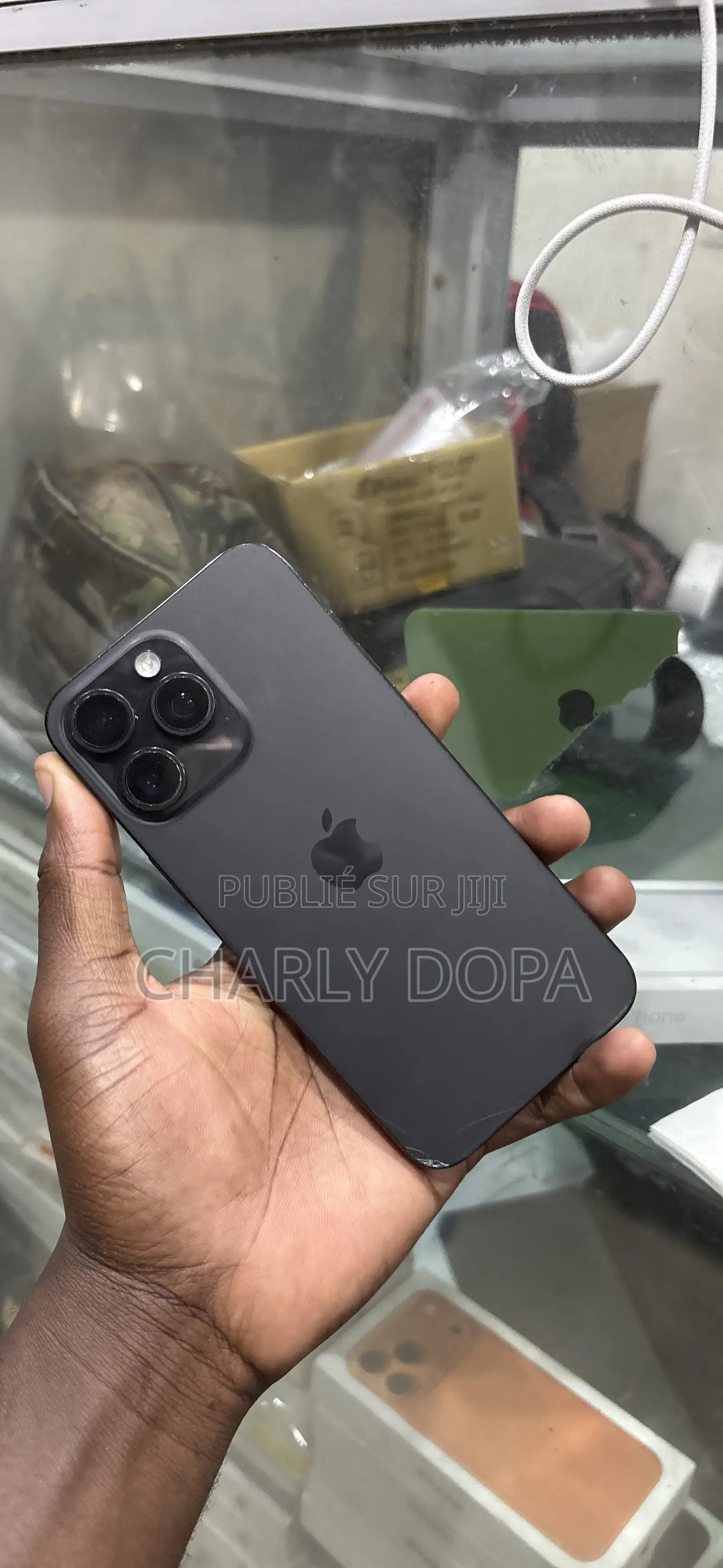 Pomme iPhone 15 Pro Max 256 GB Noir