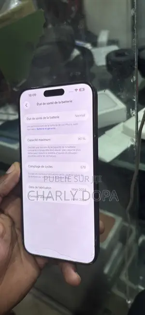 Pomme iPhone 15 Pro Max 256 GB Noir