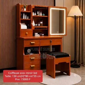 Coiffeuse Avec Miroir Led