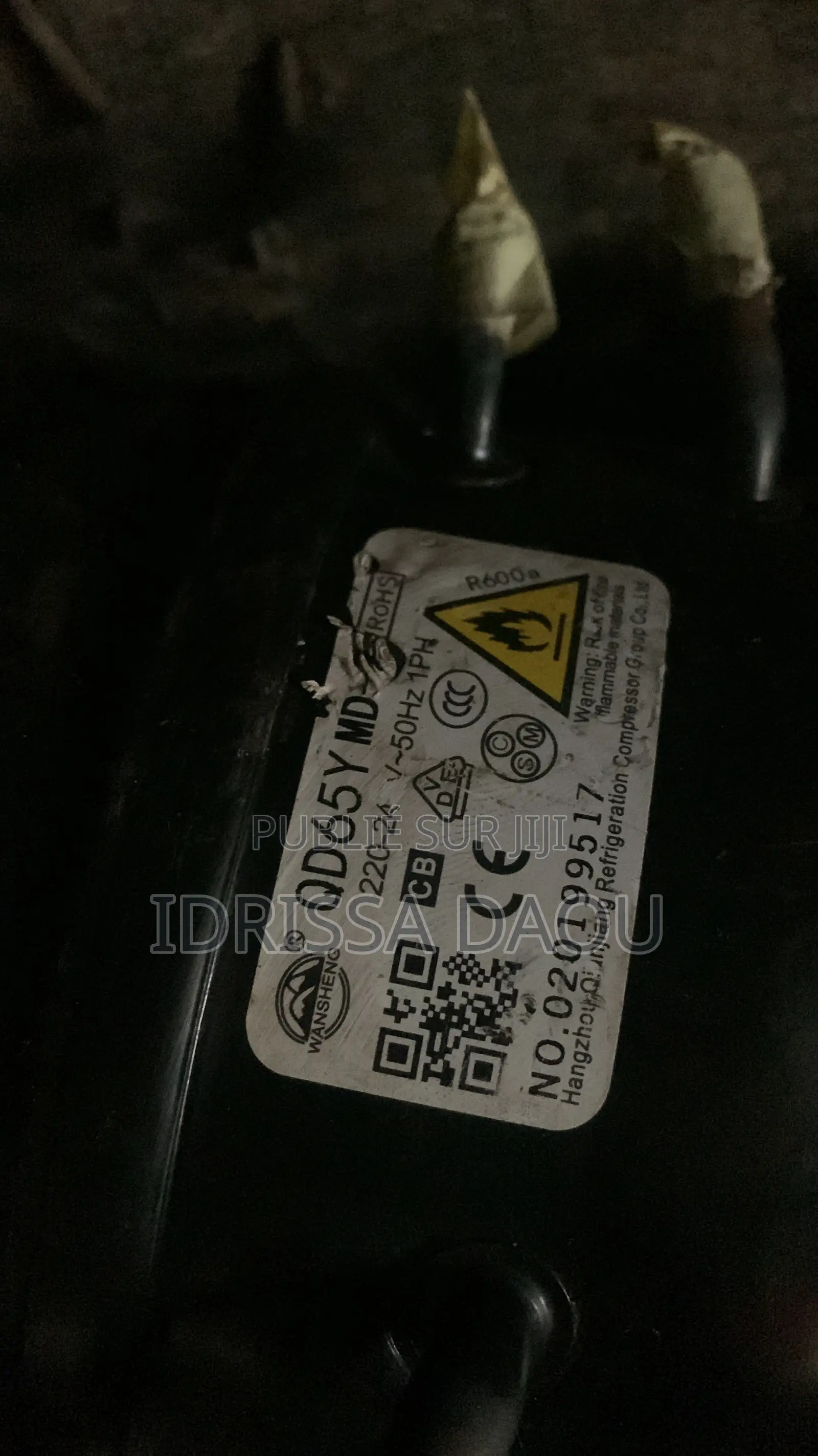 PIÈCES QD110Y 1/4 CV R600a - Marcory Abidjan - COMPRESSEUR FRIGO