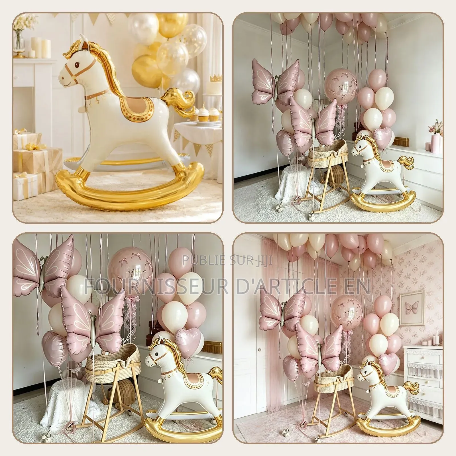 Les Ballons en Aluminium Roses Pour Anniversaire.