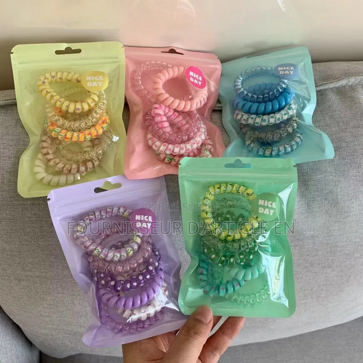 Lot De 6 Élastiques À Cheveux.