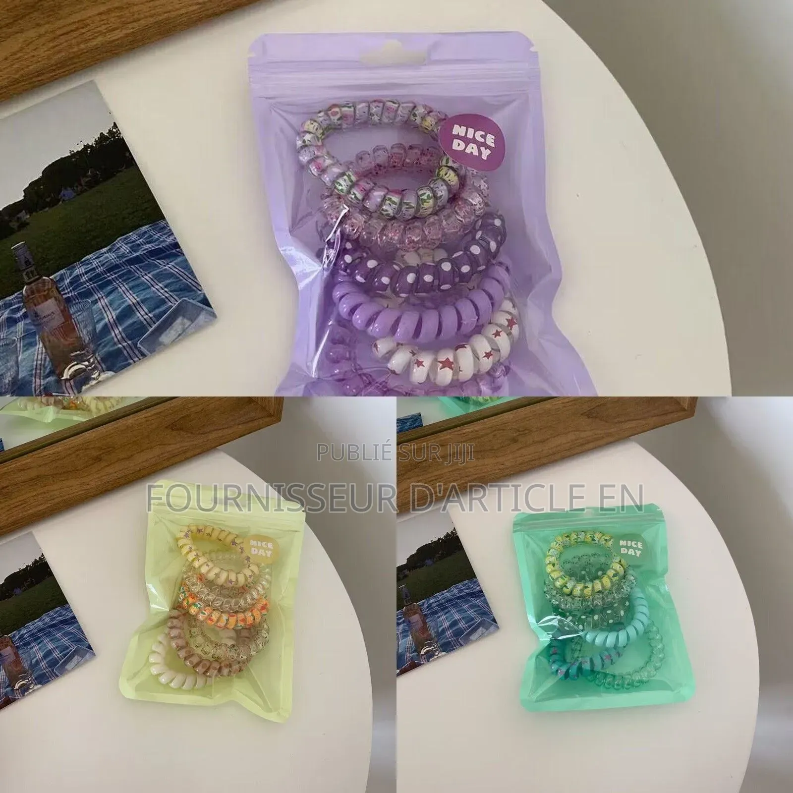 Lot De 6 Élastiques À Cheveux.