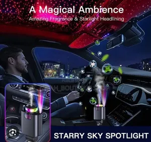 Chargeur Voiture Rétractable 5 en 1 Avec Aromathérapie Et Lumière Led